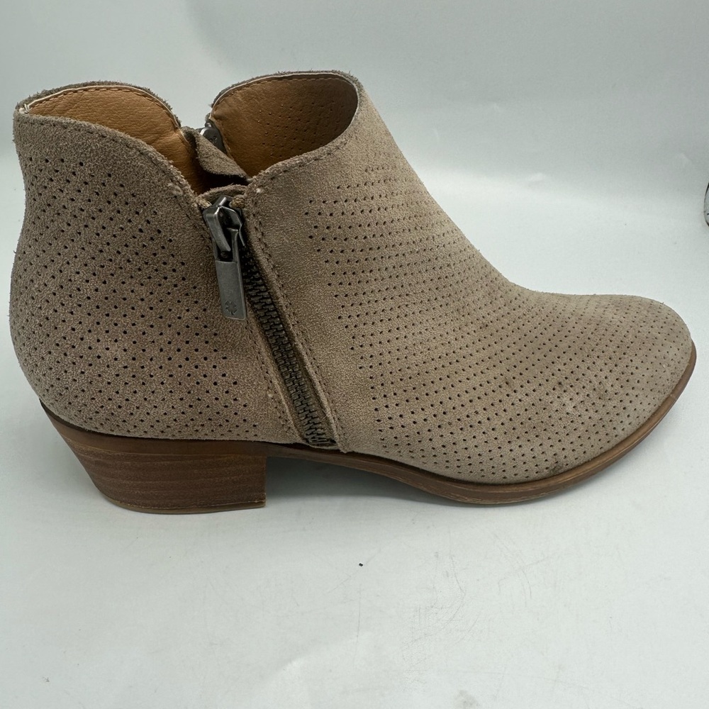 Lucky Brand  Barley Tan Leather Ankle Boot Women's Size 8.5M